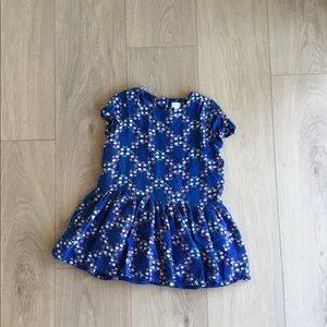 Gymboree Floral Peplum Tunic Size 5